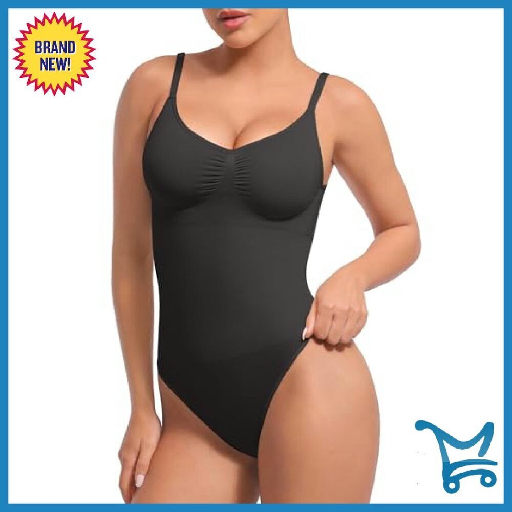Seamless Tummy Control Bodysuit Shapewear with Removable Pads - Picture 2 of 8